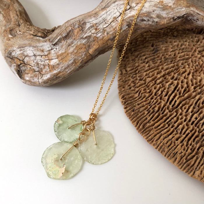 № 817 Gold-Filled & Ancient Glass