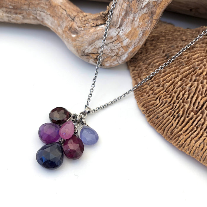 № 318 Iolite, Amethyst, Ruby Garnet, Tanzanite