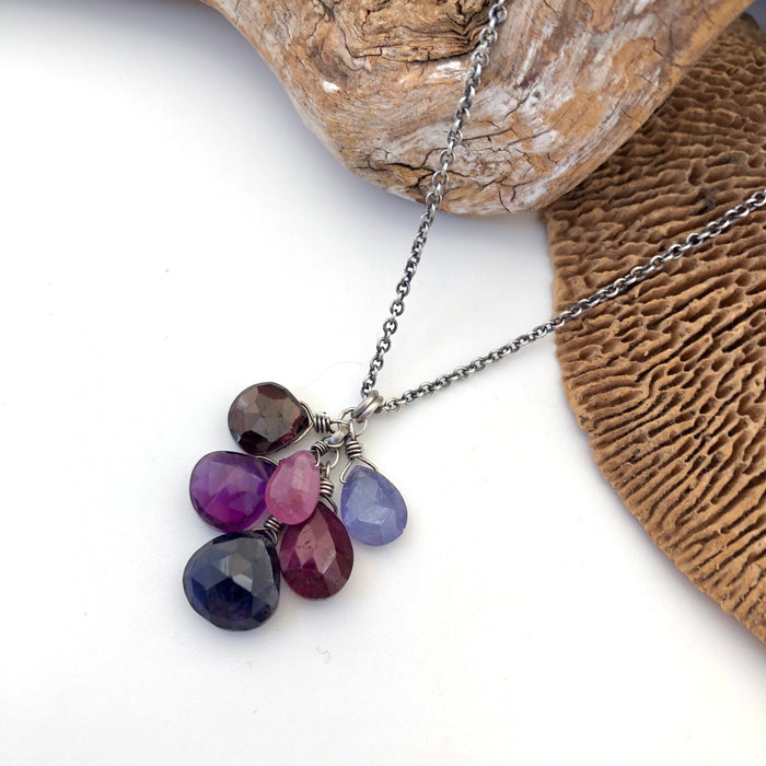 № 318 Iolite, Amethyst, Ruby Garnet, Tanzanite