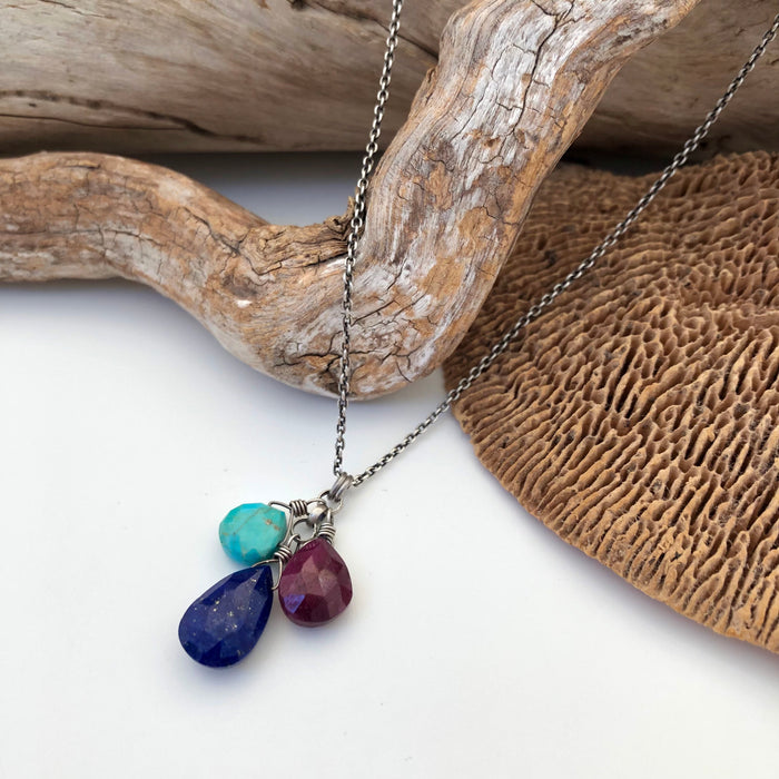 № 404 Lapis, Turquoise, Ruby