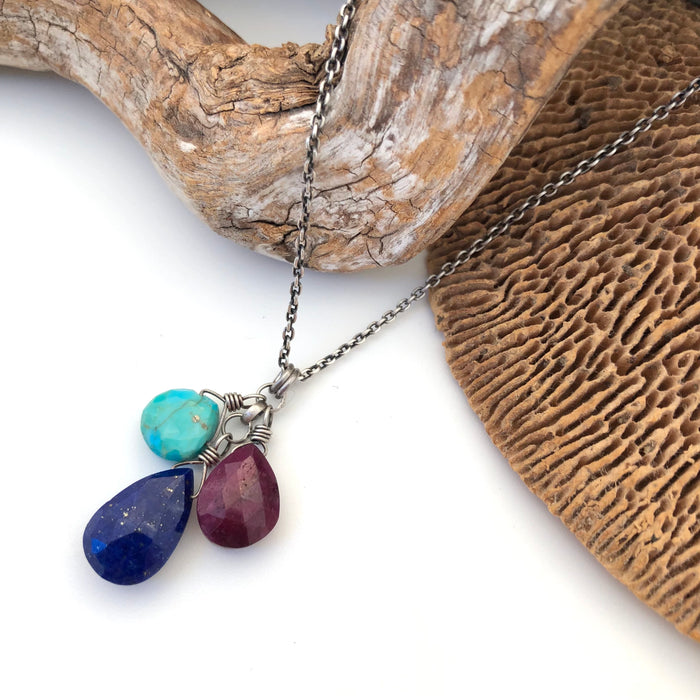 № 404 Lapis, Turquoise, Ruby