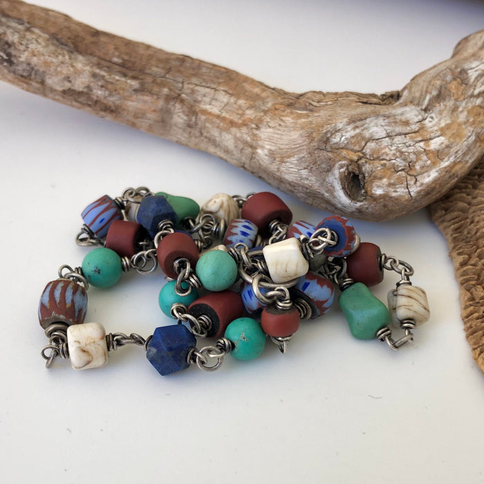 № 410 Mixed Stone & African Trade Beads