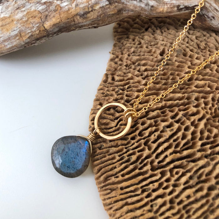 № 808 Gold-Filled & Labradorite