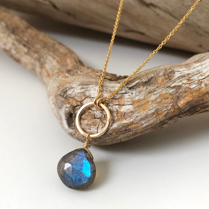 № 808 Gold-Filled & Labradorite