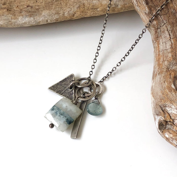 № 943 Moss Agate & Moss Aquamarine