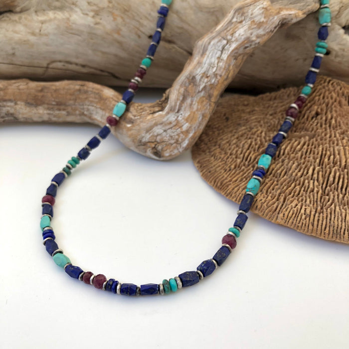 № 432 Lapis, Turquoise, Ruby