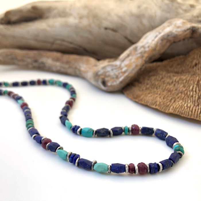 № 432 Lapis, Turquoise, Ruby