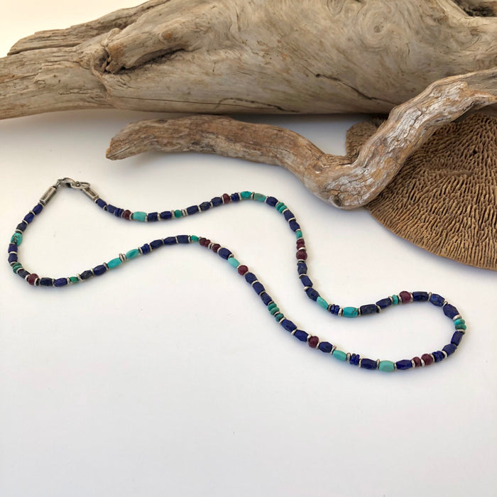 № 432 Lapis, Turquoise, Ruby