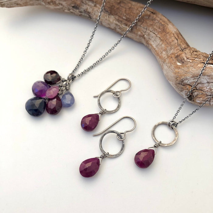 № 318 Iolite, Amethyst, Ruby Garnet, Tanzanite
